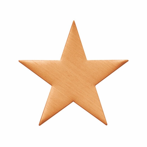 2 INCH SATIN BRASS SHAPE STAR