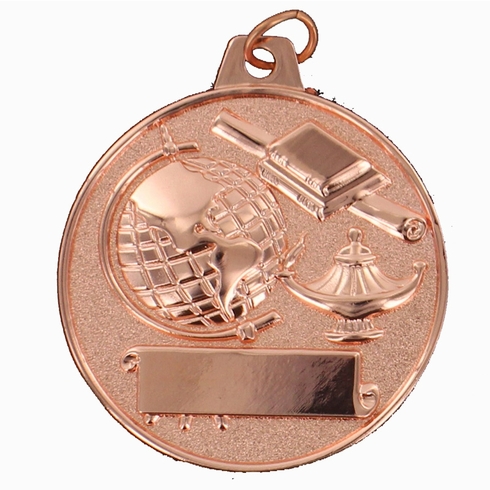 2 Inch Die-Struck Scholastic Achievement Medal in Bronze