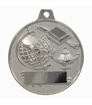 2 Inch Die-Struck Scholastic Achievement Medal in Silver