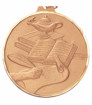 2 INCH SCHOLASTIC MEDAL, MULTIPLE COLORS