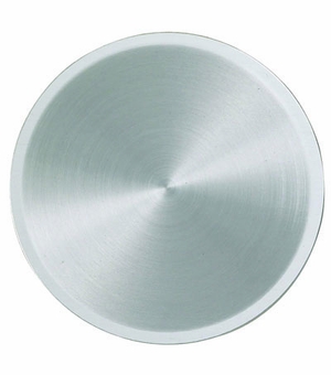 2 Inch in Diameter Spun Silver Disc