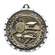 2 Inch Swimming Themed Brass Sports Medal in Gold, Silver, or Bronze with Customizable Back