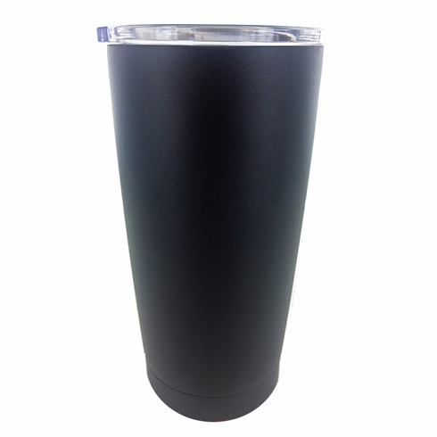 20 OZ. BLACK STAINLESS STEEL TRAVEL MUG