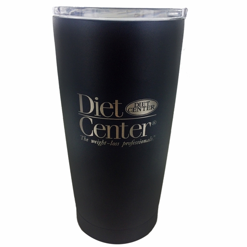 20 OZ. BLACK STAINLESS STEEL TRAVEL MUG