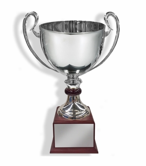 21-1/2 INCH ITALIAN SILVER PLATED TROPHY CUP