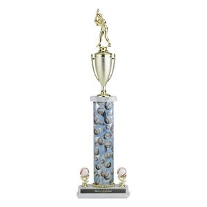 22, 23, 24 INCH SPORT COLUMN WITH TROPHY CUP AND TWO SPORT TRIMS