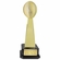 22 INCH BRIGHT GOLD FANTASY FOOTBALL TROPHY ON A BLACK WOOD BASE