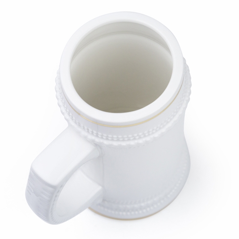 22 Ounce White Ceramic Beer Mug-Personalized Logo or Text Sublimation Available