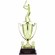 24-3/4 INCH FEMALE SOFTBALL PLAYER TROPHY WITH 13 INCH GOLD CUP, FIGURE, AND TRIMS