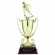 24 INCH MALE FOOTBALL PLAYER TROPHY WITH 13 INCH GOLD CUP, FIGURE, AND TRIMS