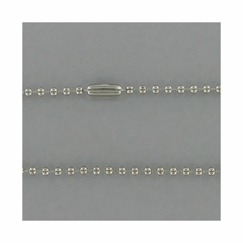 24 INCH STAINLESS STEEL BEADED CHAIN