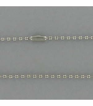 24 INCH STAINLESS STEEL BEADED CHAIN