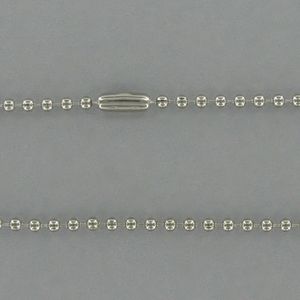 24 INCH STAINLESS STEEL BEADED CHAIN