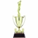 25-3/4 INCH FEMALE BASKETBALL PLAYER WITH 13 INCH GOLD CUP, FIGURE, AND TRIMS