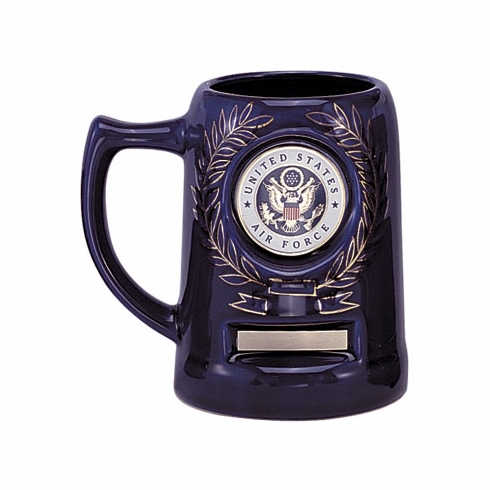 28 OUNCE BLUE BEER MUG, TAKES 2 INCH INSERT AND PLATE