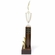 29 INCH GOLD METAL CUP PERPETUAL TROPHY WITH STAR FIGURE ON TOP ON GENUINE WALNUT BASE-16 NAME PLATES