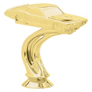 3-1/2 INCH GOLD PLASTIC MUSTANG CAR TROPHY FIGURE
