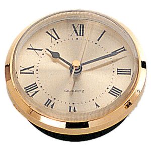 3-1/2 QUARTZ CLOCK GOLD