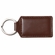 3-1/2 x 1-1/2 INCH RECTANGULAR TAN LEATHERETTE KEY CHAIN