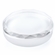 3-1/2 x 1/2 INCH OPTICAL CRYSTAL ROUND FACETED PAPERWEIGHT