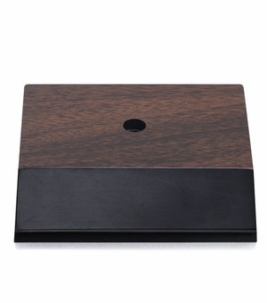 3-1/2 X 3 WALNUT PLASTIC BASE 