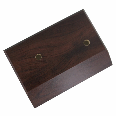 3-1/2 X 5-1/2 WALNUT FINISHED BASE