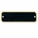 3-1/4 X 1 INCH BLACK SCREENED PERPETUAL GOLD BORDER PLATE