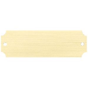 3-1/4" x 1" SATIN BRASS PERPETUAL PLATE 