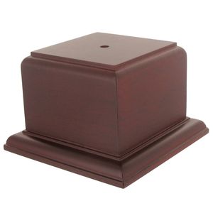 3-1/8 x 3-1/8 X 2-3/4 ROSEWOOD FINISH CUP OR BOWL BASE