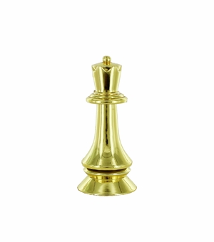3 3/4 GOLD PLASTIC CHESS KING FIGURE