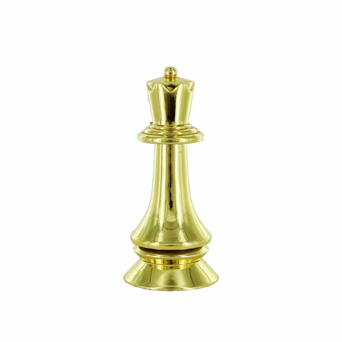 3 3/4 GOLD PLASTIC CHESS KING FIGURE