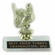 3-3/4 INCH TURKEY FIGURE TROPHY ON WHITE MARBLE BASE 