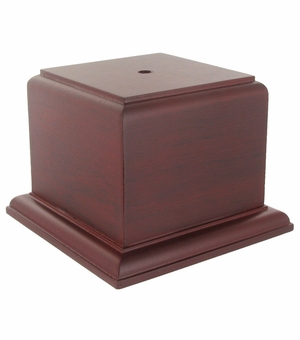 3-5/8 x 3-1/2 X 2-3/4 ROSEWOOD FINISH CUP OR BOWL BASE