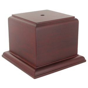 3-5/8 x 3-1/2 X 2-3/4 ROSEWOOD FINISH CUP OR BOWL BASE
