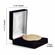 3-5/8 x 4-1/2 x 1-1/4 INCH BLACK VELOUR HINGE PRESENTATION BOX-HOLDS UP TO 2-7/8 INCH MEDAL