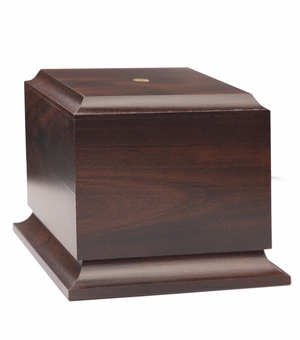 3-5/8 x 4 x 2-11/16 INCH INCH WALNUT FINISH CUP OR BOWL BASE