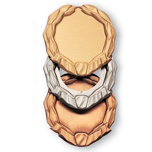 3 INCH LAUREL WREATH HOLDS 2 INCH INSERT - MULTIPLE COLORS