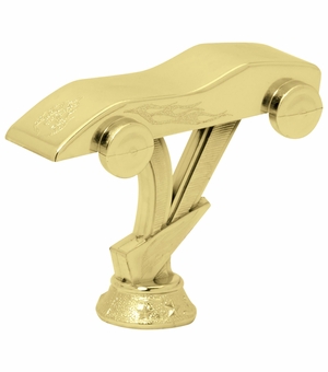 3 INCH GOLD PLASTIC PINEWOOD DERBY TROPHY FIGURE