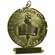 3 Inch Excellence Sculptured Medal in Bright Gold