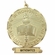 3 Inch Excellence Sculptured Medal in Bright Gold