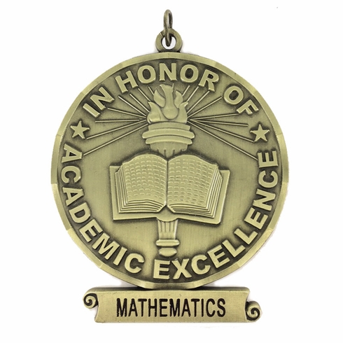 3 Inch Excellence Sculptured Medal in Gold