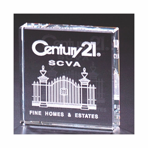 3 INCH OPTICAL CRYSTAL PAPERWEIGHT