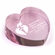 3 INCH OPTICAL CRYSTAL PINK HEART PAPERWEIGHT
