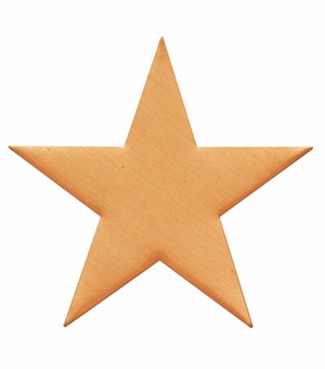 3 INCH SATIN BRASS SHAPE STAR