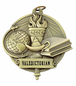3 Inch Scholastic Sculptured Medal in Gold