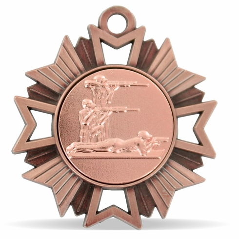 3-POSITION SHOOTING MEDAL, BRONZE