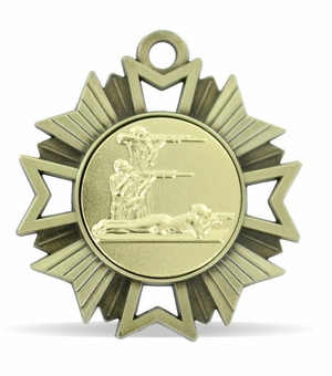 3-POSITION SHOOTING MEDAL, GOLD