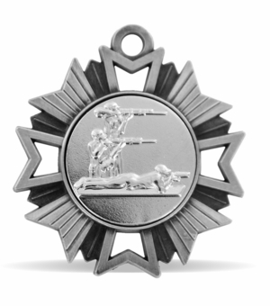 3-POSITION SHOOTING MEDAL, SILVER