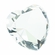 3 x 1-3/4 INCH OPTICAL CRYSTAL FACETED HEART PAPERWEIGHT