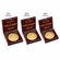 3 X 1 INCH ROSEWOOD PIANO FINISH COIN\MEDAL BOX